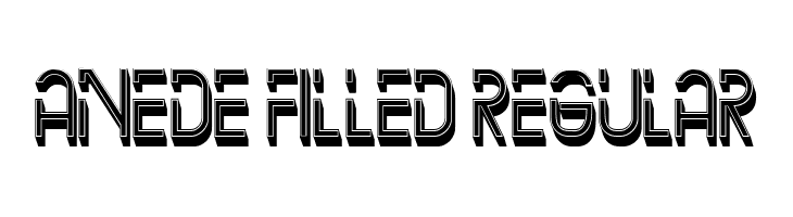 Anede Filled Regular  フリーフォントのダウンロード