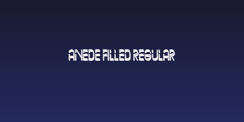 Anede Filled Regular Social Header