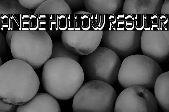 Anede Hollow Regular Font examples