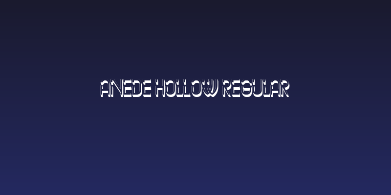 Anede Hollow Regular Social Header