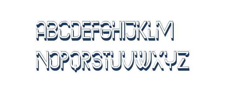 Anede Hollow Regular Lowercase