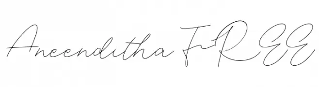 Aneenditha FREE  font caratteri gratis
