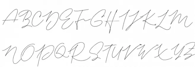 Aneenditha FREE Caratteri MAIUSCOLE