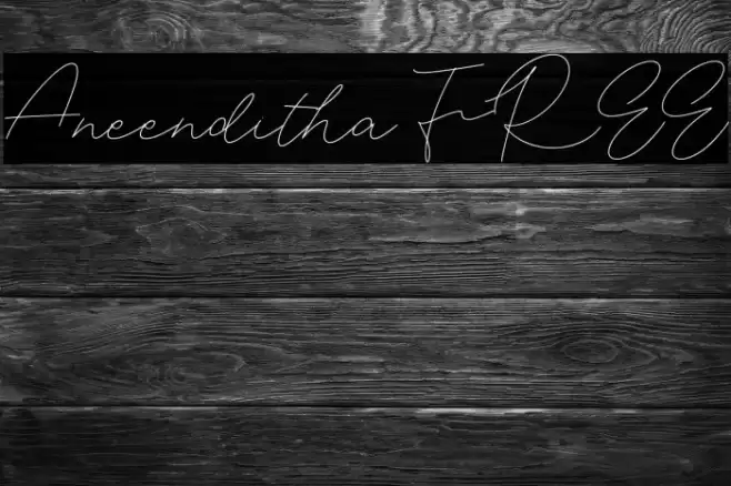 Aneenditha FREE Caratteri examples