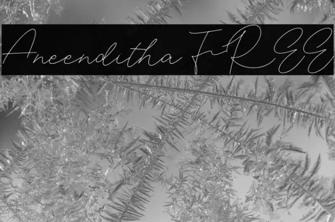 Aneenditha FREE Caratteri examples