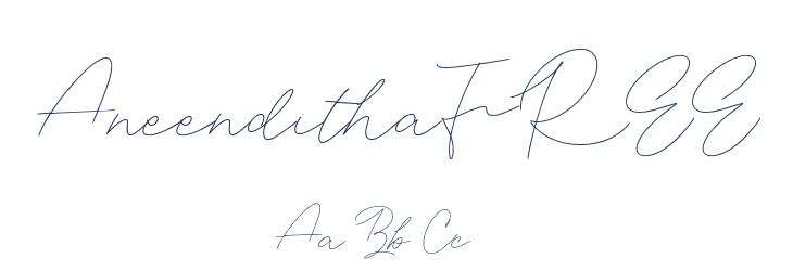 AneendithaFREE Font Preview