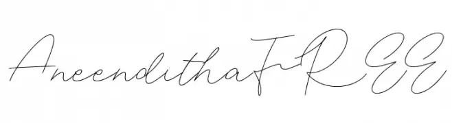 AneendithaFREE  Скачать бесплатные шрифты