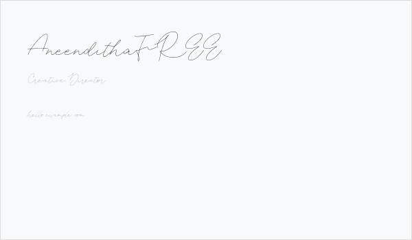 AneendithaFREE Business Card