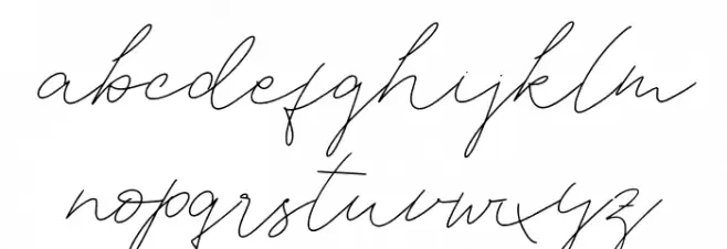 AneendithaFREE Font LOWERCASE