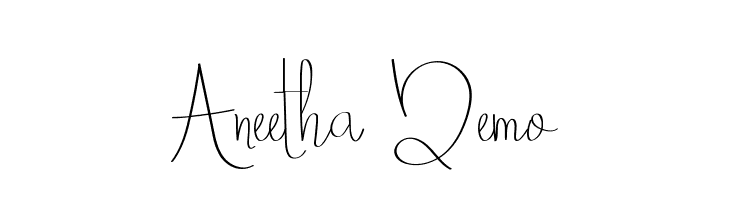 Aneetha Demo  Frei Schriftart Herunterladen