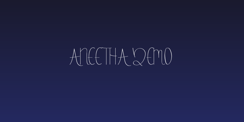 Aneetha Demo Social Header