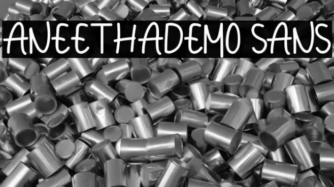 Aneethademo Sans Font examples