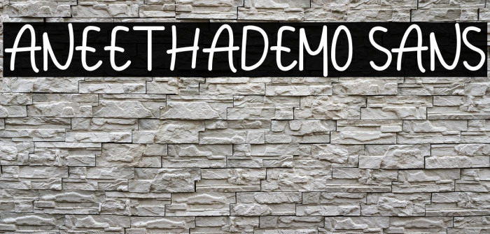 Aneethademo Sans Example 3
