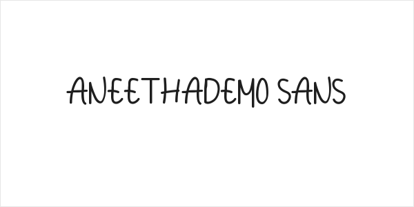 Aneethademo Sans Logo