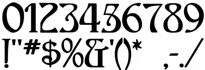 Aneirin Font OTHER CHARS