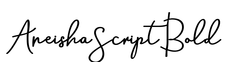 AneishaScriptBold Шрифта