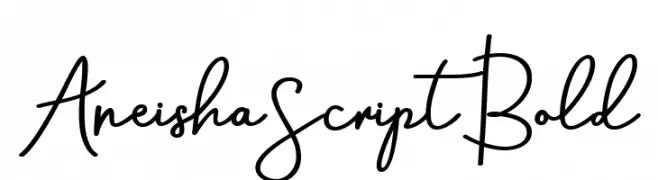 AneishaScriptBold  Descarca Fonturi Gratis