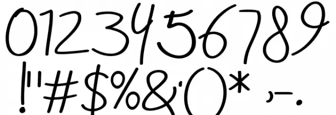 AneishaScriptBold Font OTHER CHARS