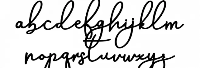 AneishaScriptBold Font Litere mici