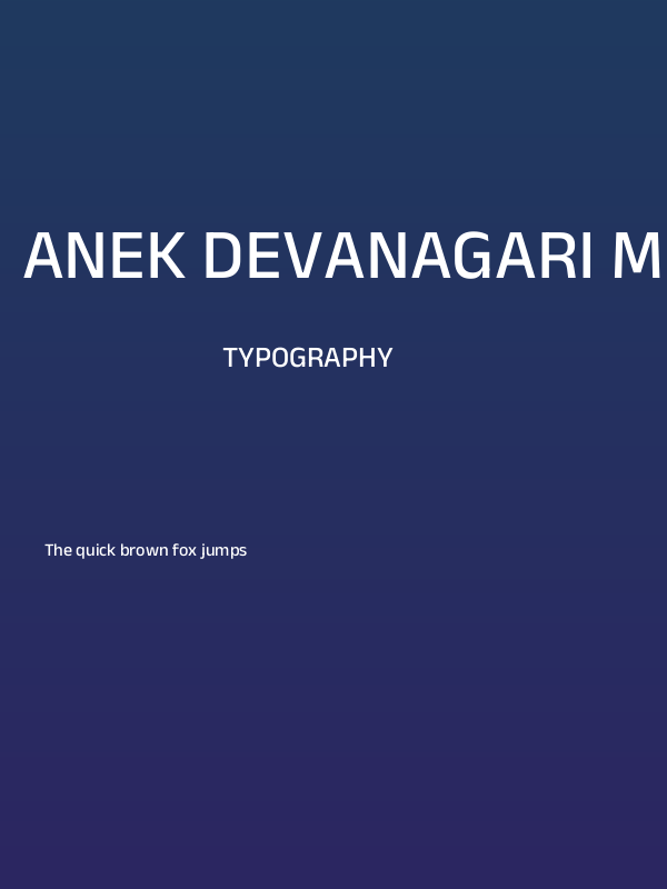 Anek Devanagari Medium Poster