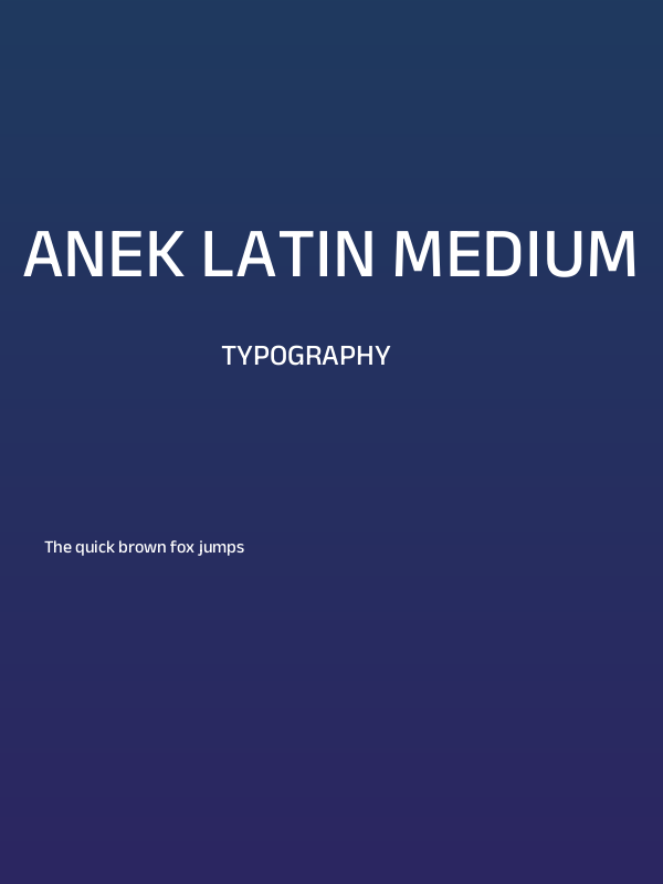 Anek Latin Medium Poster