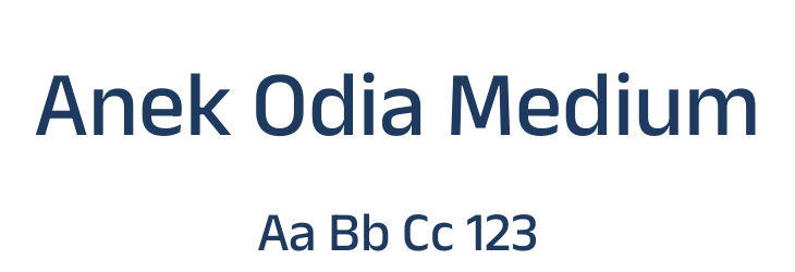 Anek Odia Medium Font Preview