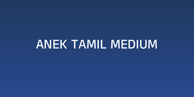Anek Tamil Medium Social Header