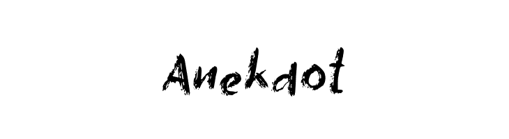 Anekdot  フリーフォントのダウンロード