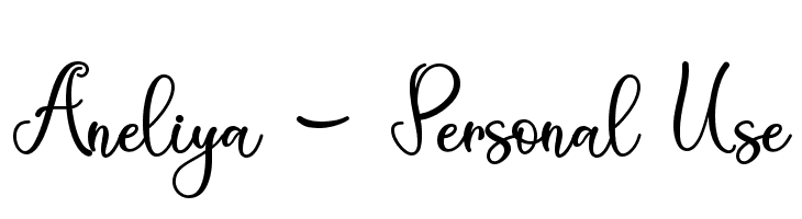 Aneliya - Personal Use  font caratteri gratis