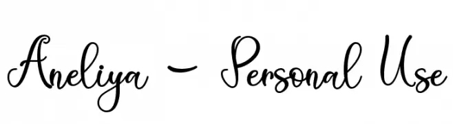 Aneliya - Personal Use  Fuentes Gratis Descargar