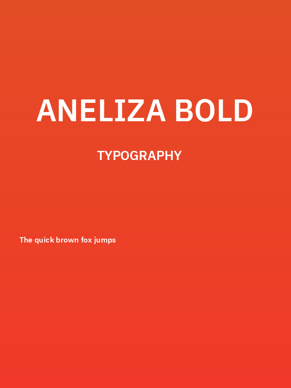 Aneliza Bold Poster