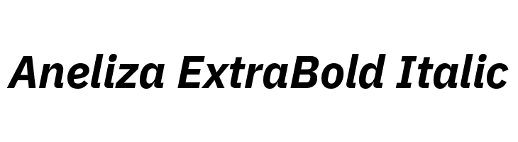 Aneliza ExtraBold Italic  Descarca Fonturi Gratis