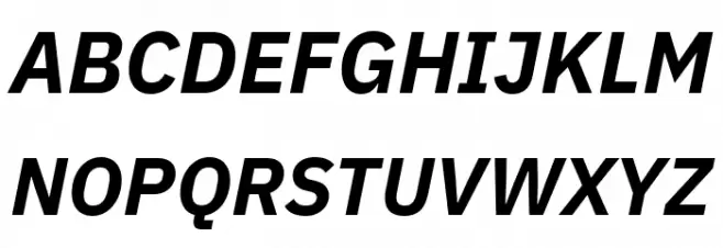 Aneliza ExtraBold Italic फ़ॉन्ट अपरकेस