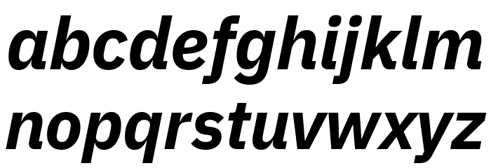 Aneliza ExtraBold Italic Font LOWERCASE