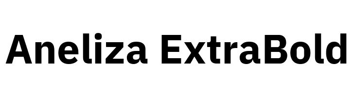 Aneliza ExtraBold  Скачать бесплатные шрифты