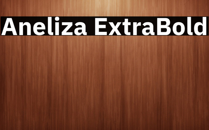 Aneliza ExtraBold Example 1