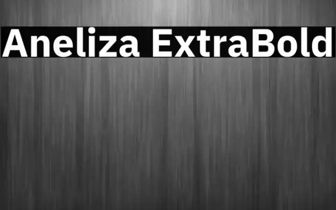 Aneliza ExtraBold Font examples