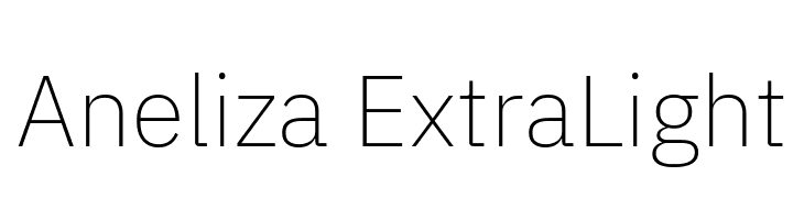 Aneliza ExtraLight  Скачать бесплатные шрифты