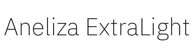 Aneliza ExtraLight  Frei Schriftart Herunterladen