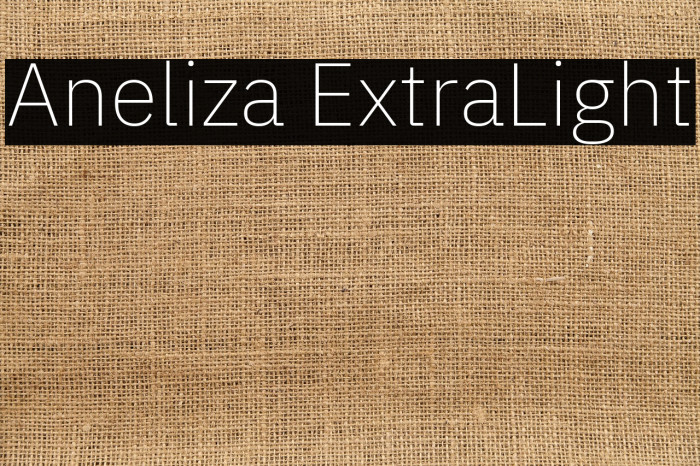 Aneliza ExtraLight Example 1