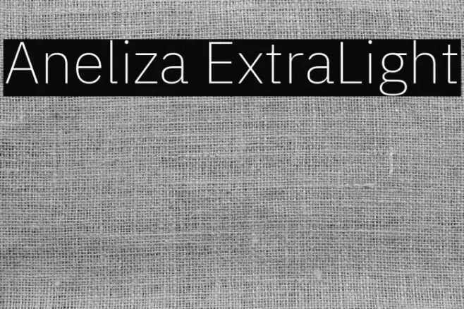 Aneliza ExtraLight Caratteri examples