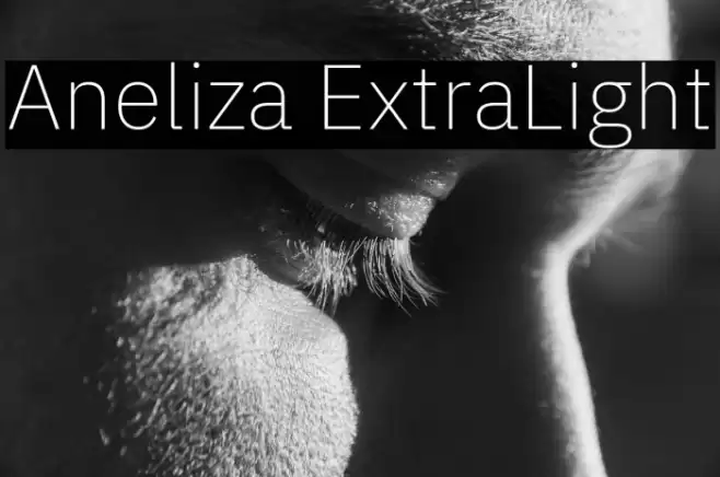 Aneliza ExtraLight Caratteri examples