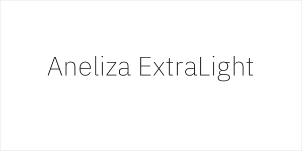 Aneliza ExtraLight Logo