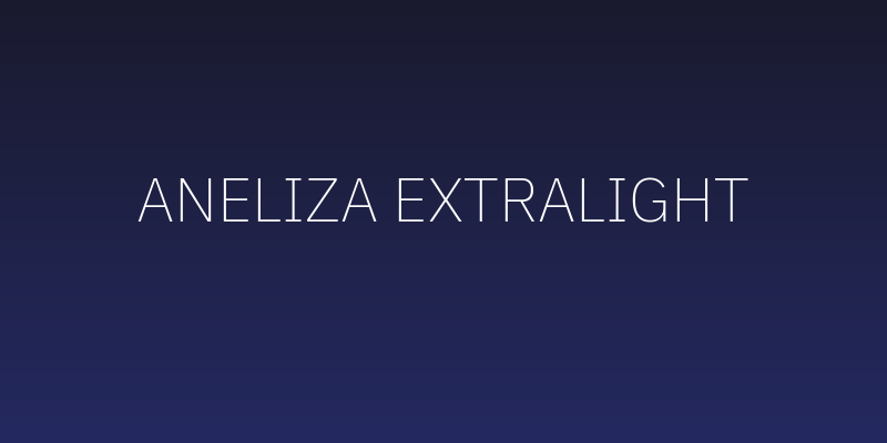 Aneliza ExtraLight Social Header
