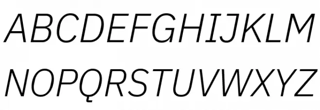 Aneliza Light Italic Fuentes MAYÚSCULAS