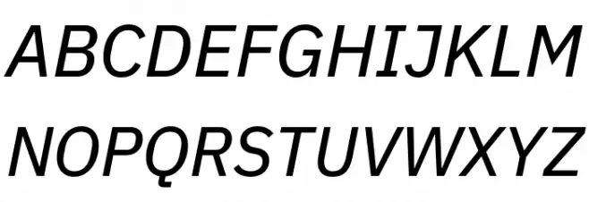 Aneliza Medium Italic Caratteri MAIUSCOLE