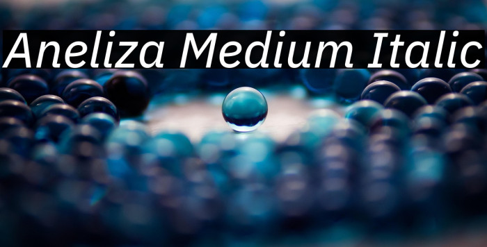 Aneliza Medium Italic Example 3