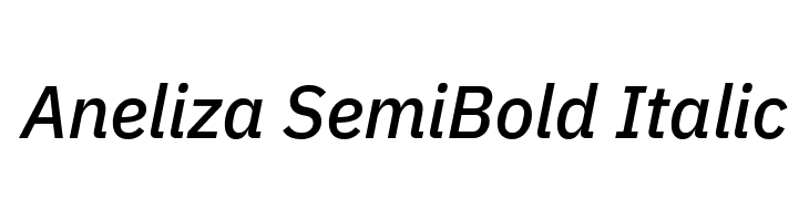 Aneliza SemiBold Italic  免费字体下载