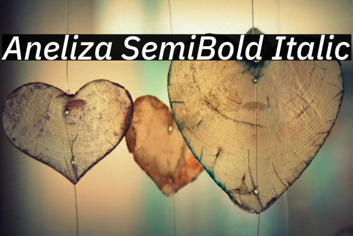 Aneliza SemiBold Italic Example 1