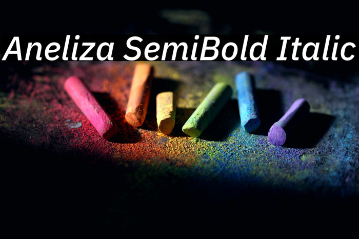 Aneliza SemiBold Italic Example 2